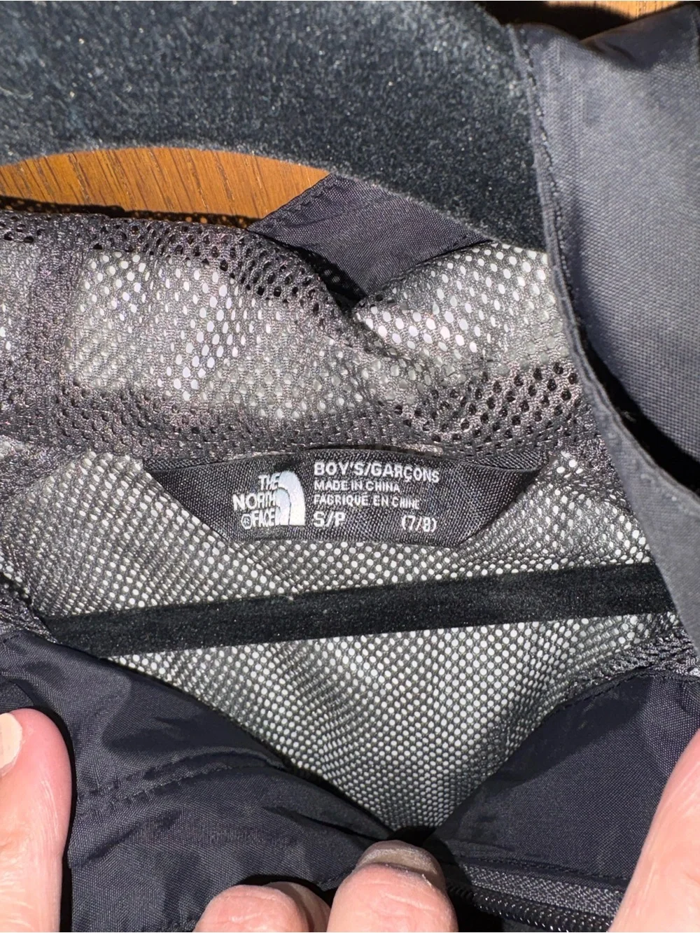 The North Face Black Hooded Rain Jacket